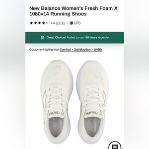 New Balance Women's Fresh Foam X 1080v14 Running Shoes